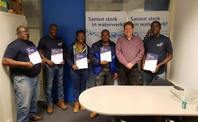 Graduation of the GWI staff for the training basic well maintenance Martin Bloemscheer